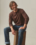 Men's Premium Slub Crew Tee Long Sleeve - Chicory Coffee